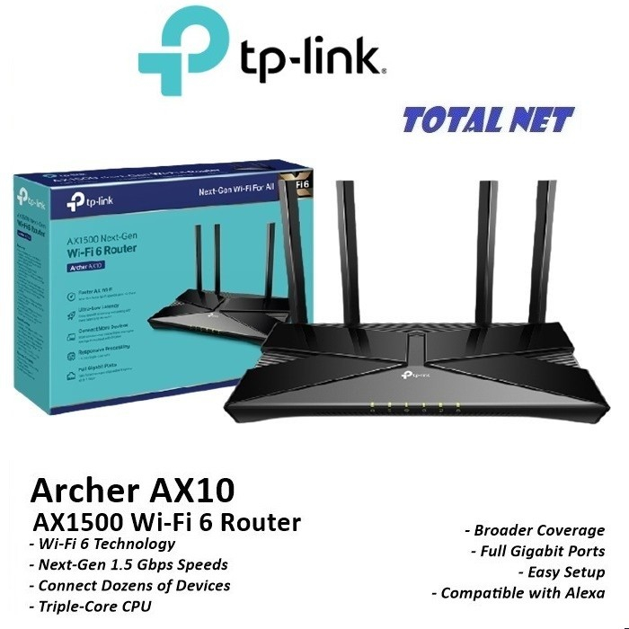 Tp-link Archer AX10 AX1500 WIFI 6 Wireless Router Tplink AX 10 AX 1500