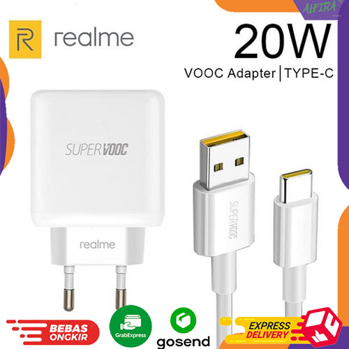 CHARGER REALME 20W VOOC Charger Realme 5 Pro Realme X Realme XT Realme X2 Pro CHARGER TYPE C
