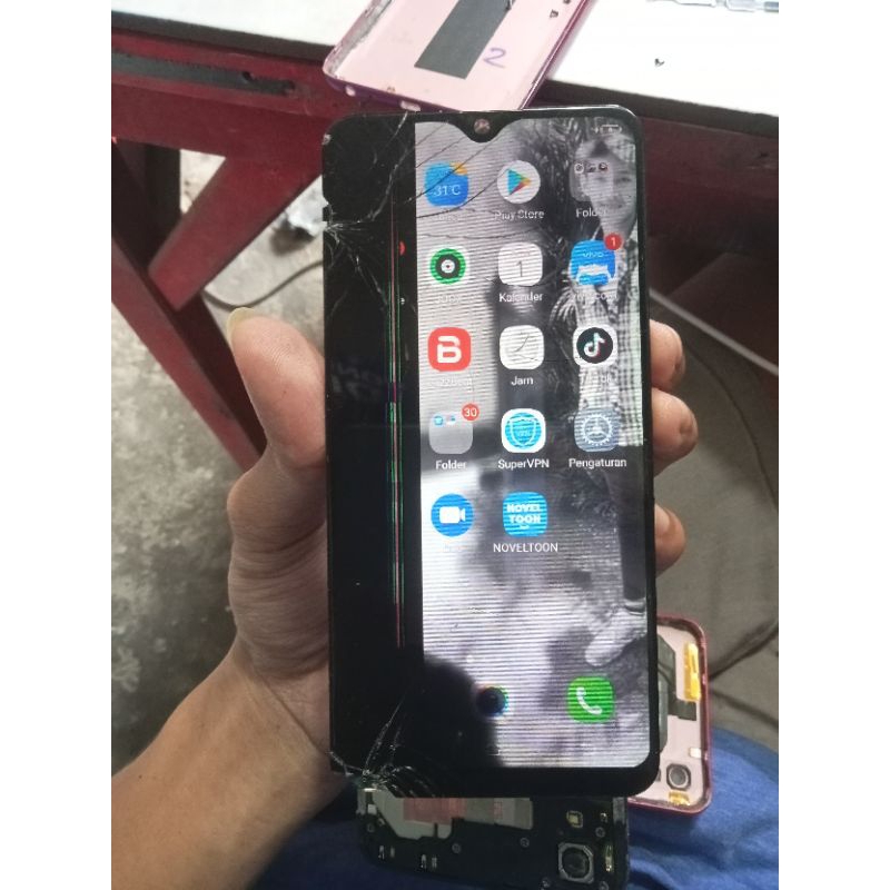 vivo y91 minus lcd + oppo A3s minus lcd polla
