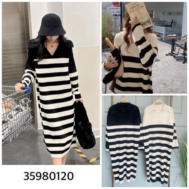 DRESS RAJUT SALUR DRESS KNIT SALUR DRESS BASIC NAGITA SLAVINA IMPORT BKK