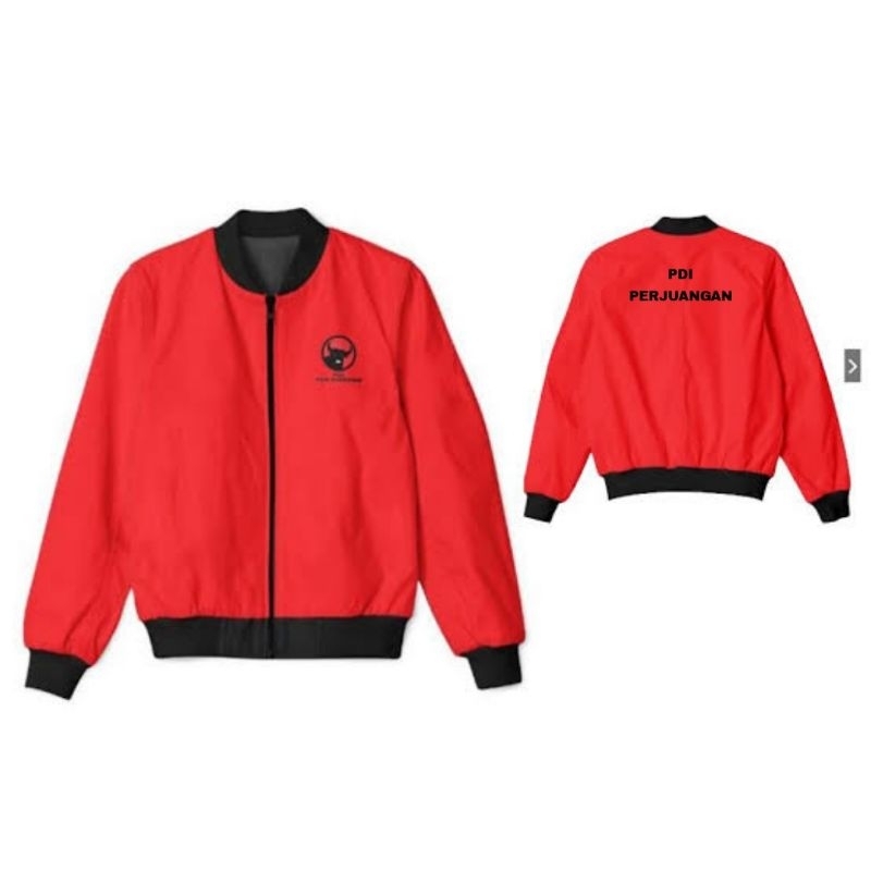 JAKET PDI PERJUANGAN JAKET BOMBER PDI P