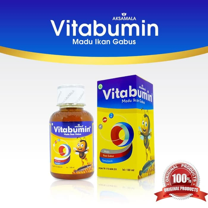 

VITABUMIN 130ML MADU IKAN GABUS MADU ANAK ALBUMIN TEMULAWAK CURCUMIN