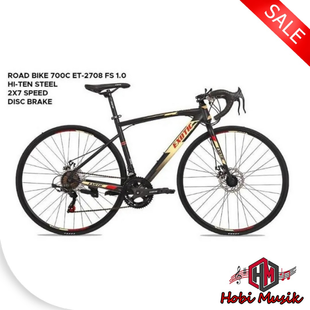 Terbaru Sepeda Balap Roadbike Exotic ET-2708 FS 1.0