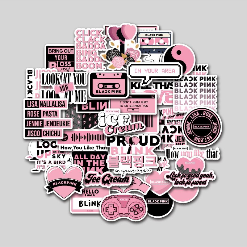 

STIKER PACK BLACKPINK | STIKER TUMBLER LAPTOP KOPER HELM