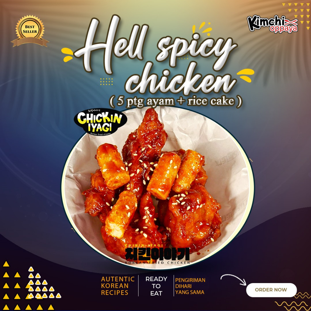 

Chickin Iyagi - Hell Spicy Chicken 5 Potongan