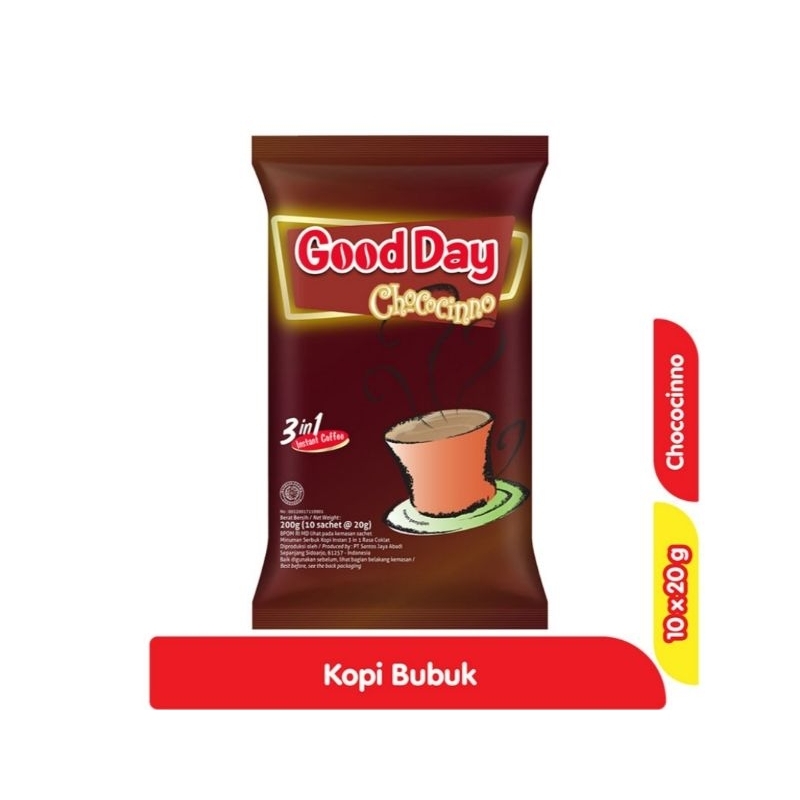 

Good Day Kopi Instan 3 in 1 Chococinno 10x 20g