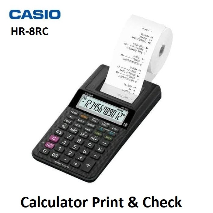 

Casio Kalkulator / Calculator HR-8RC - Reprint dan Check