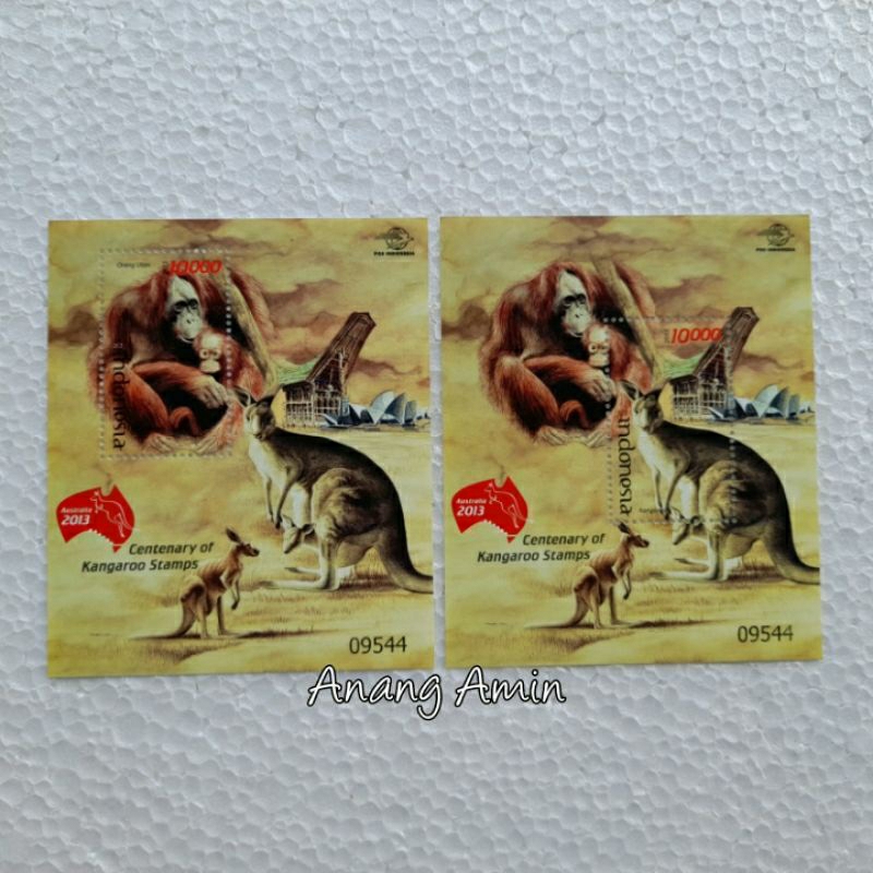 

LOT.F226 PRANGKO INDONESIA SS347 AUSTRALIA WORLD SSTAMP EXHIBITION2013