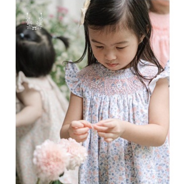 NEW BNWT DBB Darcy + Rae Rosie Dress Floral Handsmocked Embroidery Baju Anak Bayi Perempuan not prel