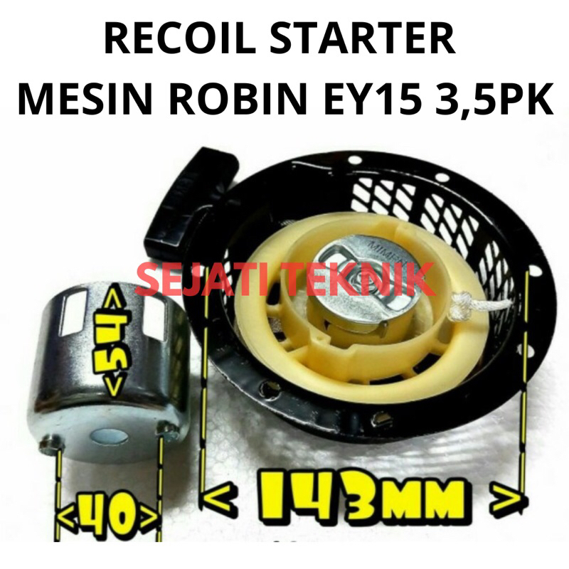 Recoil starter engkol starter mesin penggerak robin ey15 3.5 pk 3.5 hp engkol starter robin ey15 3,5