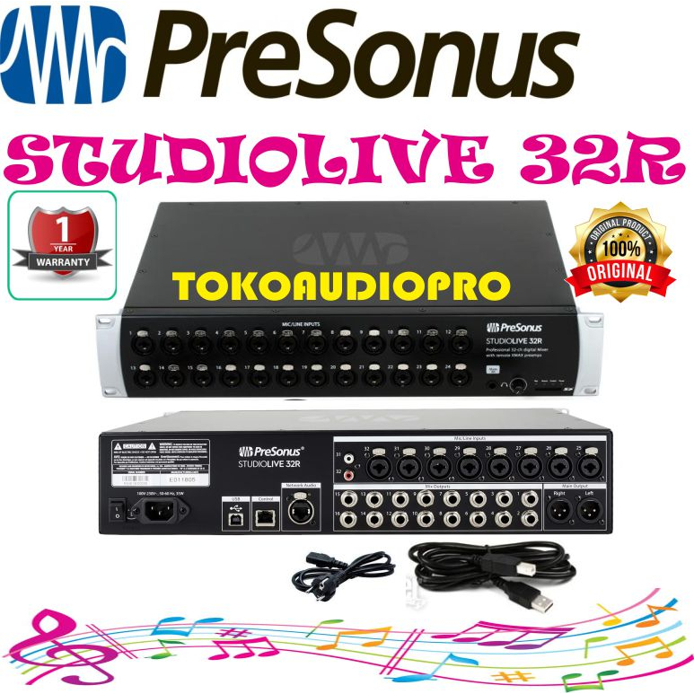 Mixer PreSonus StudioLive 32R RackMount Digital Mixer Presonus Studiolive 32-R