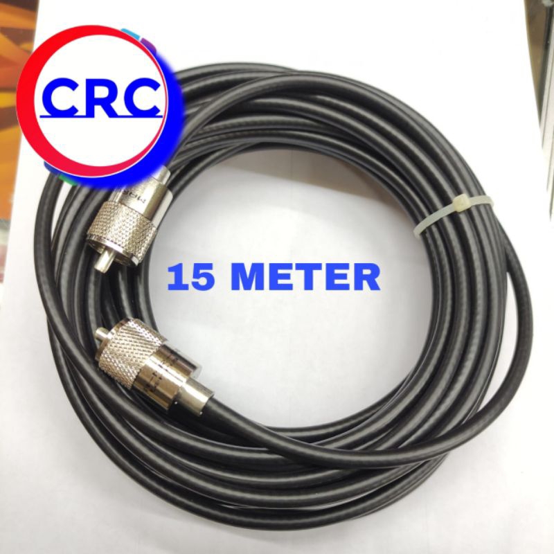 KABEL ANTENA RADIO RIG RG-58 BASE RUMAH PANJANG 15 METER