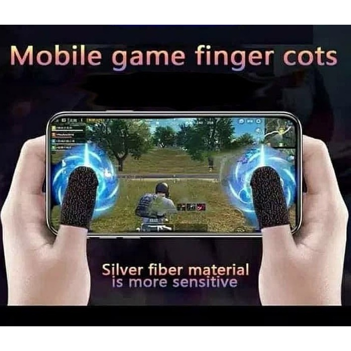 Sarung tangan jempol gaming / jari gamer anti keringat basah / gamers main game evos rrq ff ML