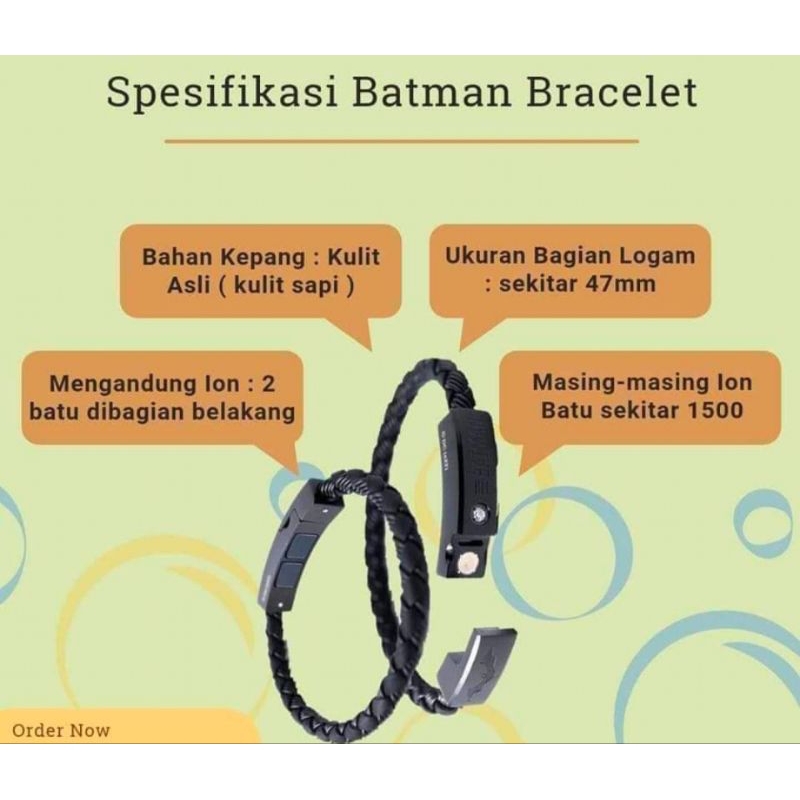 gelang batman MCI original