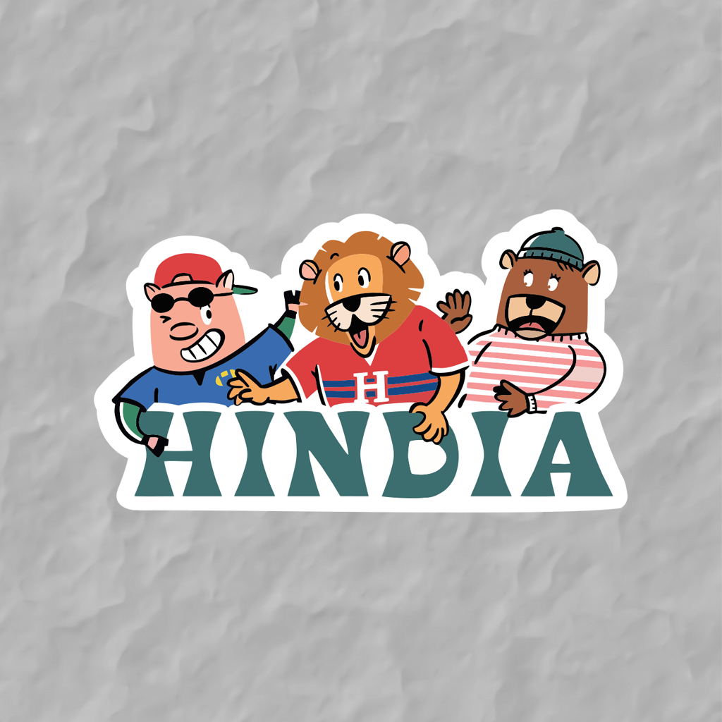 Sticker HINDIA| Sticker BAND | Sticker TUMBLER