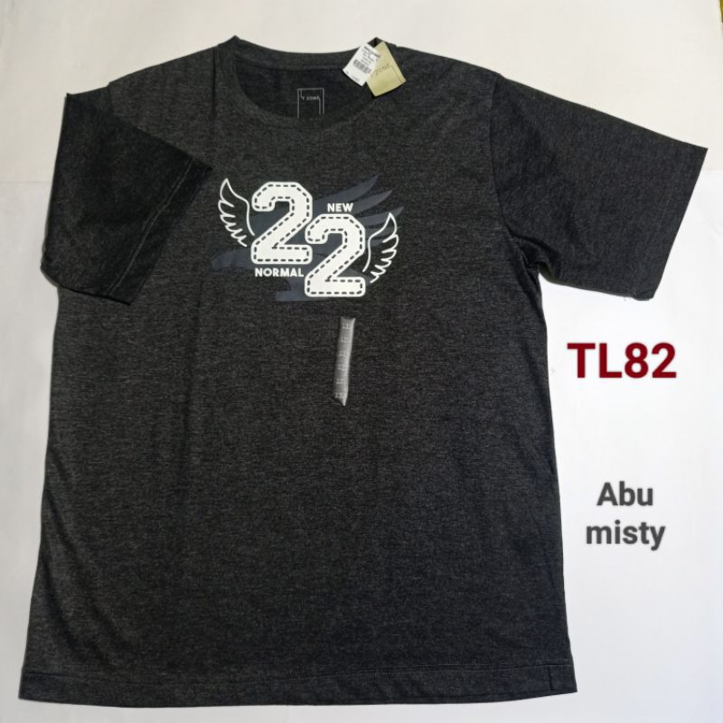 Kaos Pria Lengan Pendek T Shirt Merek T Zone Branded Original