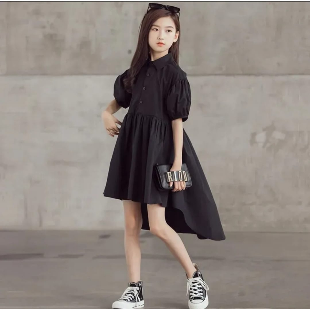 DRESS ANAK KOREA VINESSA/DRESS ANAK/KOREA/TERBARU/UMUR 7-10 TAHUN/BANGKOK