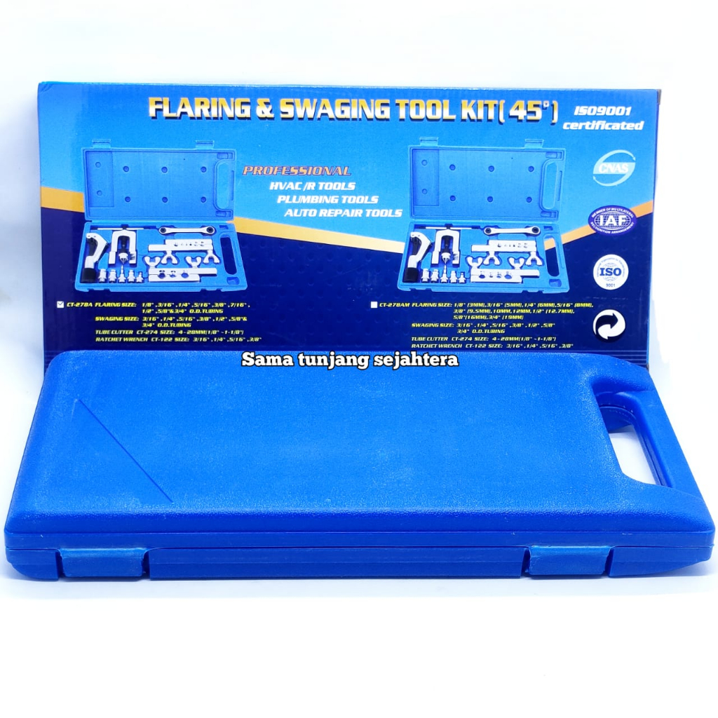 FLARING TOOL SET 1/8" - 3/4" (CT-278) / FLARING AND SWAGING PIPA AC