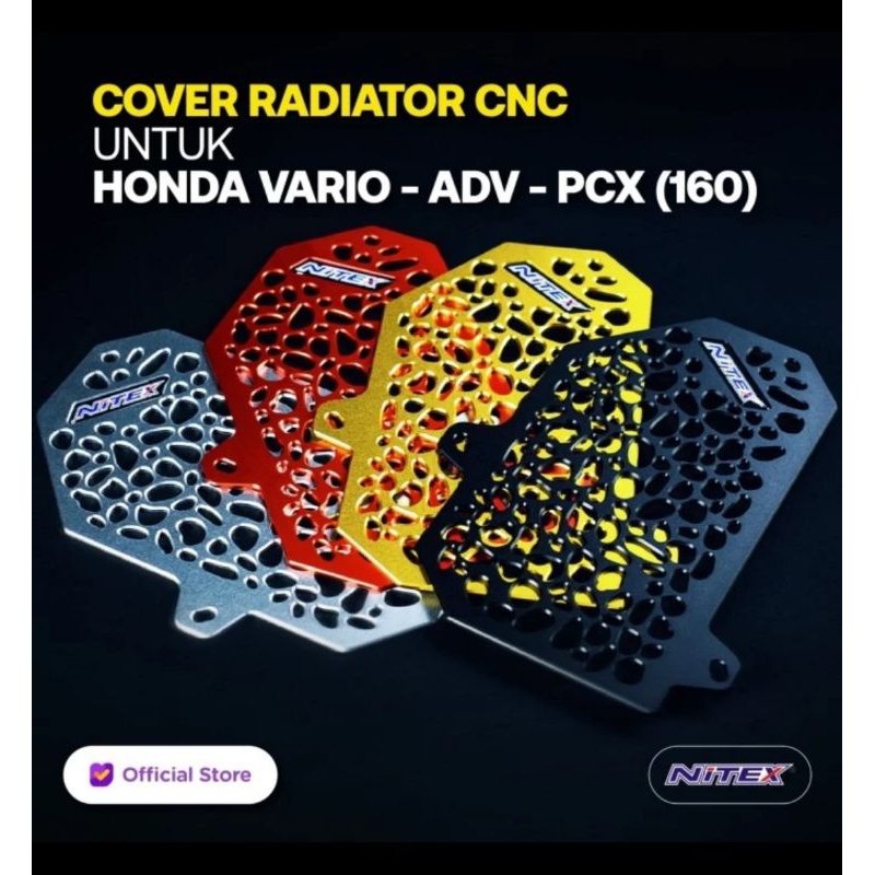 cover tutup radiator NITEX CNC alumunium vario 160 adv 160 pcx 160