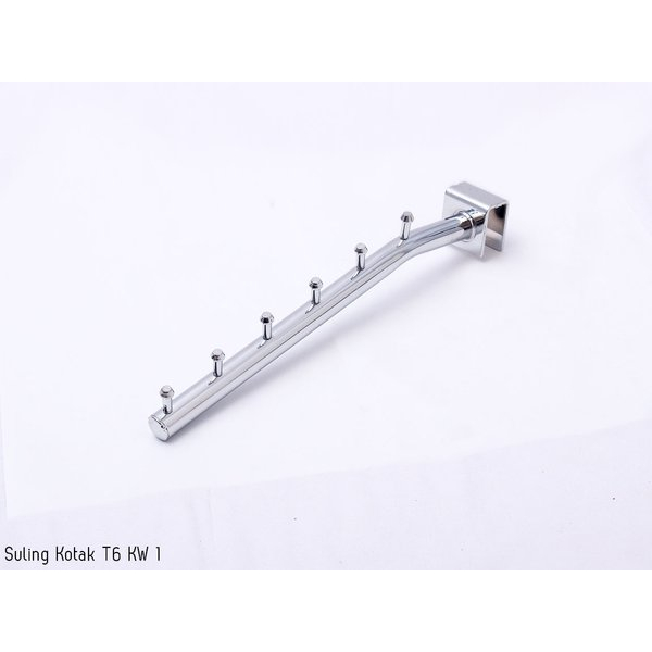 HANGER SULING TEMBOK 6 TITIK / GANTUNGAN BAJU DISPLAY TOKO / GANTUNGAN BAJU SULING