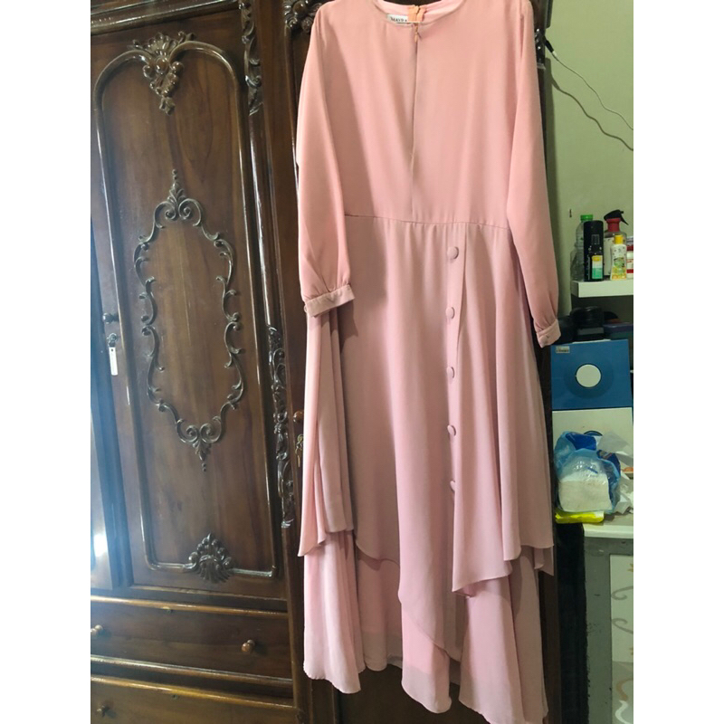 preloved set hijab mayra gamis dengan khimar