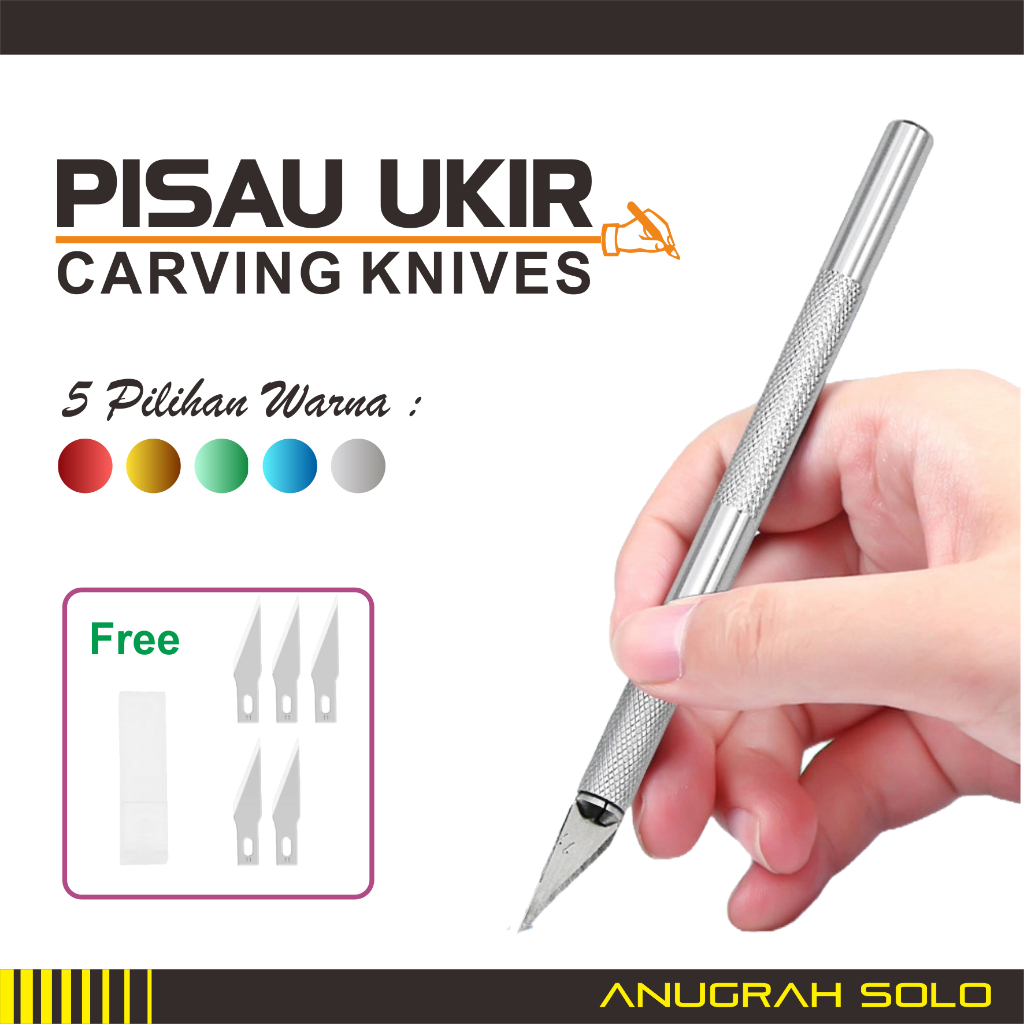 

Pisau Ukir Crafting Engraving Art Fruit Carving Knife Pena Cutter Ukir