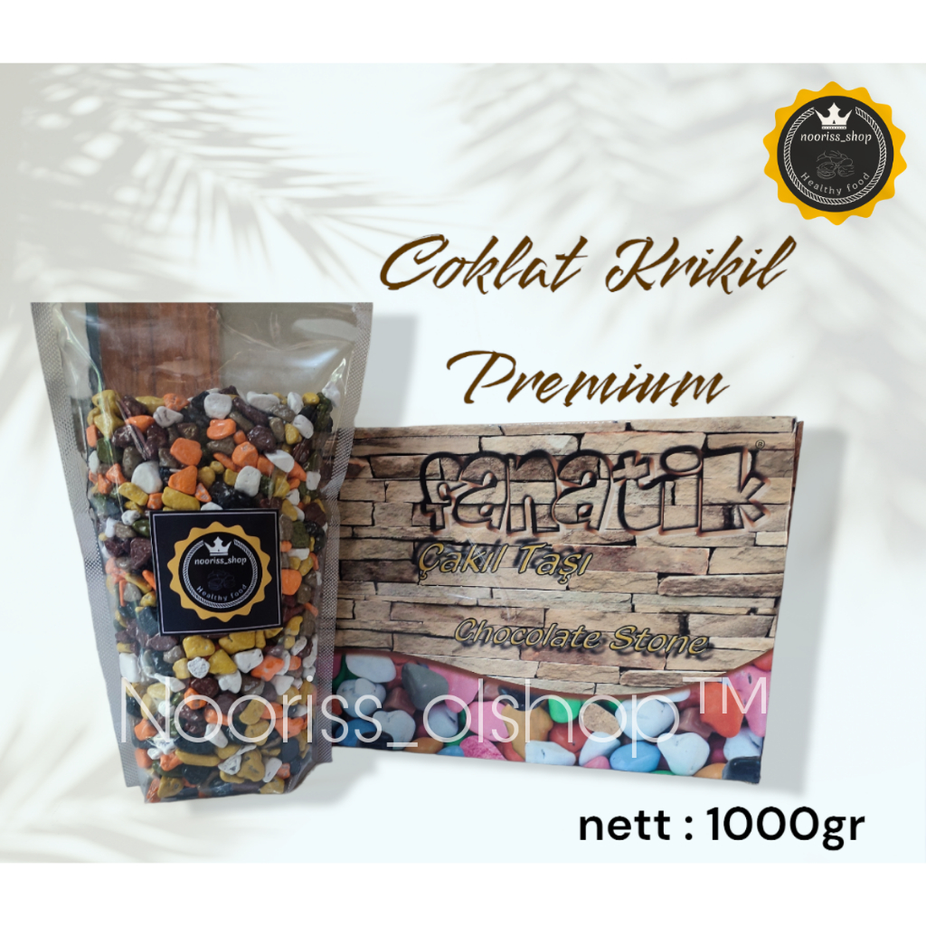 

Coklat kerikil 500gr standing pouch