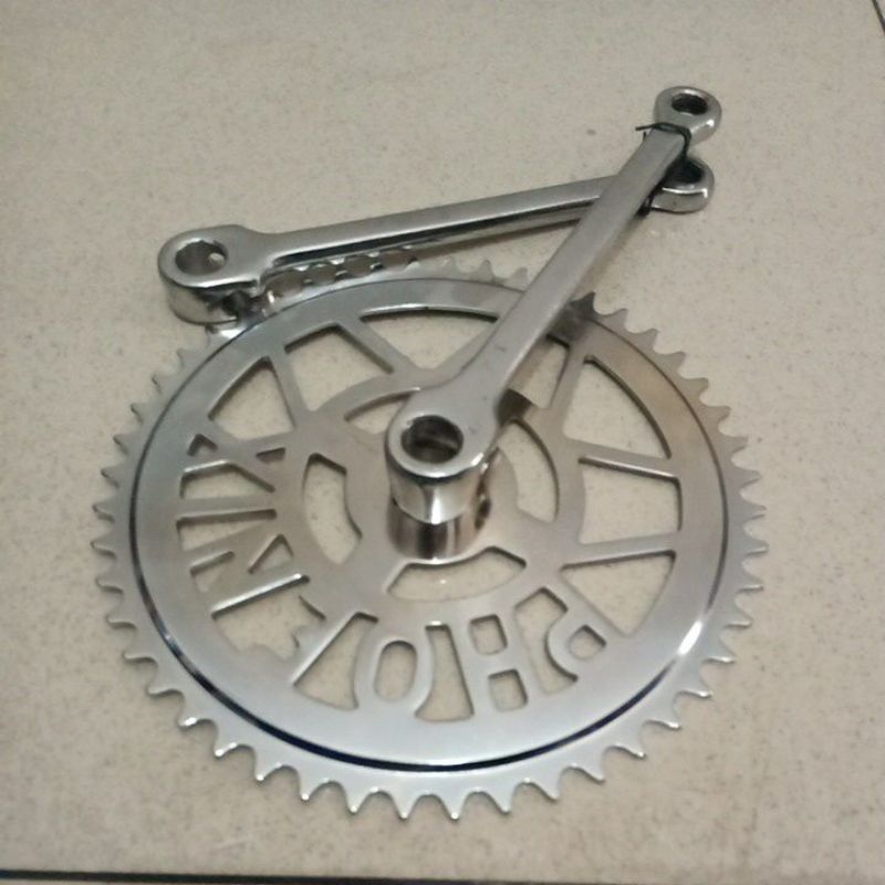 gir tengah crank sepeda 48T  jengki as bulat merk phoenix