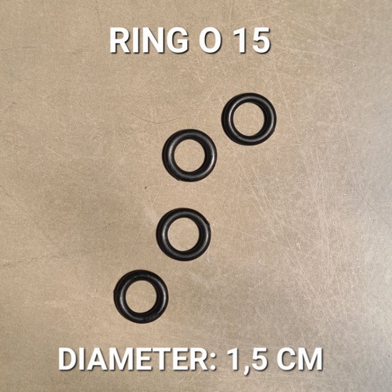 [100 pc] Ring o plastik 1,3 cm / Ring bulat plastik / Ring O