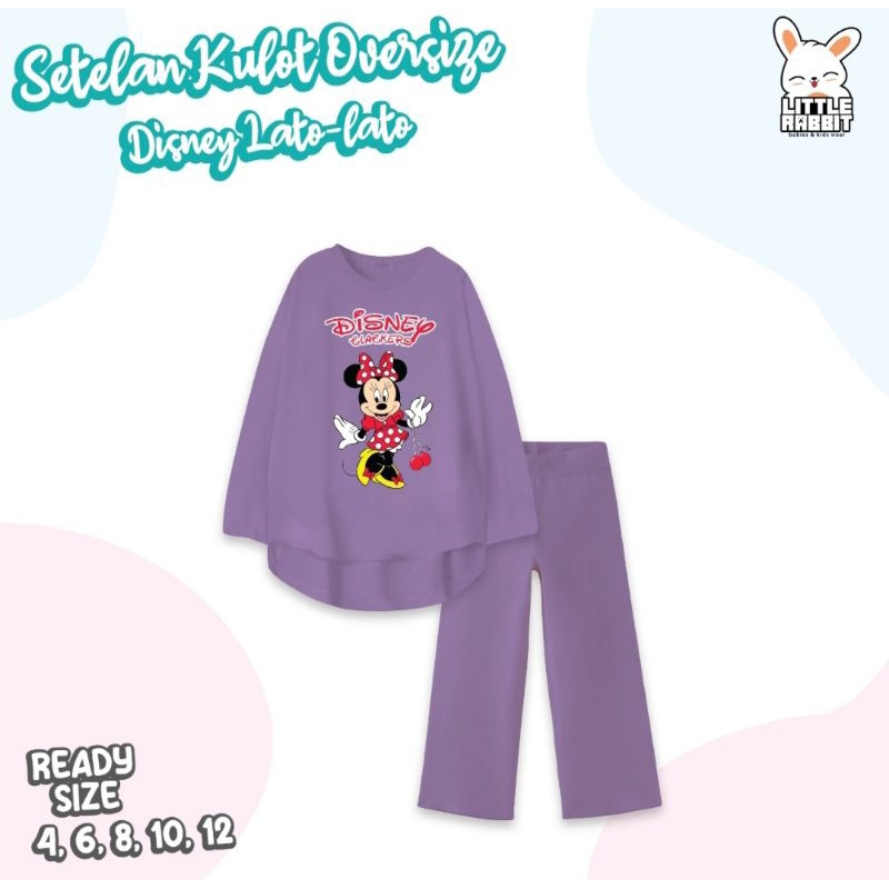Setelan Anak cewe oversize latto little rabbit