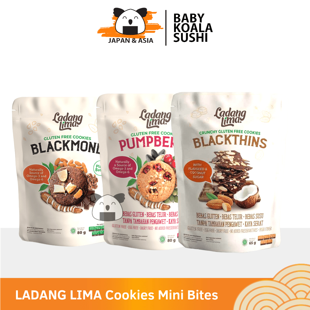 

LADANG LIMA MINI BITES Cookies 80 g Halal | Healthy Cookies With Protein | Gluten Free