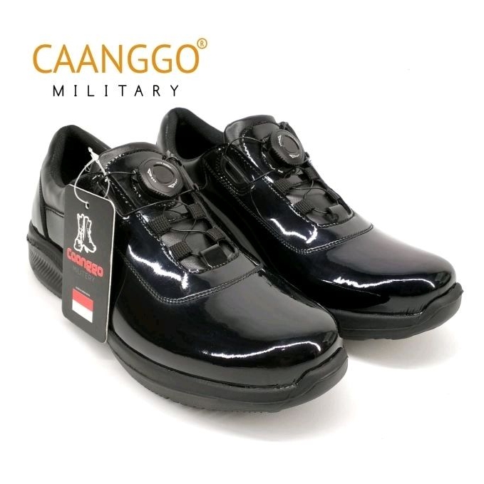 CAANGGO - Sepatu PDH Kilap Mabes Polri Tactical Tali Putar Original