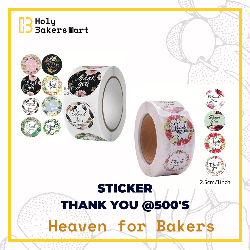 

STICKER THANK YOU @500'S / STIKER THANK U / THANK U / THANK YOU / STICKER