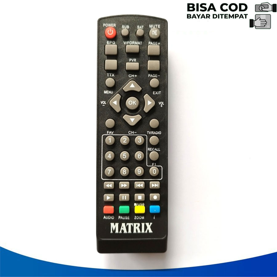 Remot STB MATRIX APPLE KUNING - MATRIX GARUDA SET TOP BOX