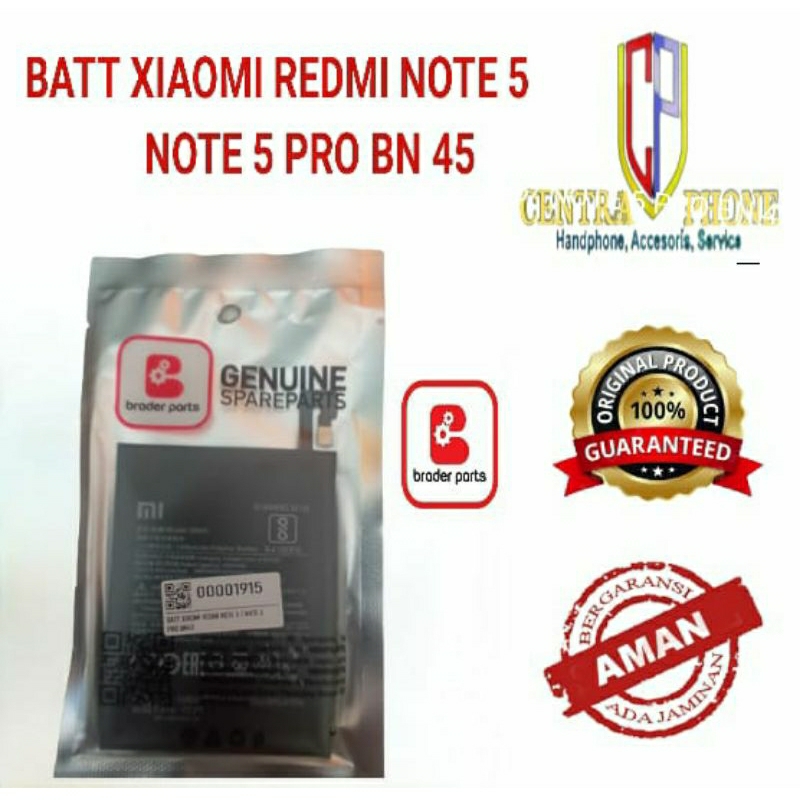 BATREI BATERAI BATRE XIAOMI REDMI NOTE 5/NOTE 5 PRO BN45