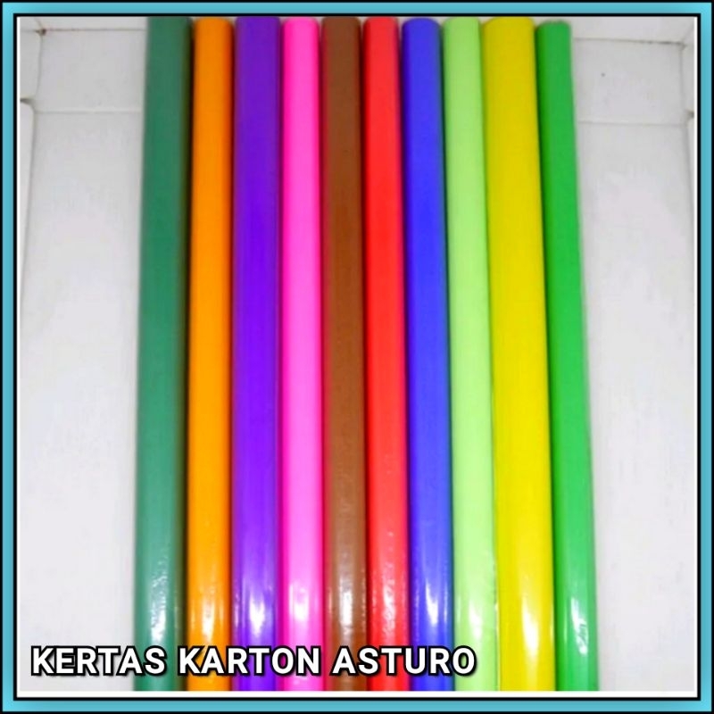 

Kertas Karton Asturo Warna Warni 40 × 60 Cm Isi 5 Lembar