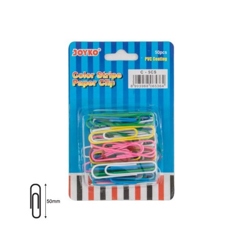 

PENJEPIT KERTAS/PAPER CLIP WARNA JOYKO C-5CS