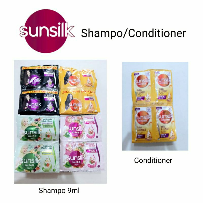Sunsilk shampoo/Conditioner sachet (isi : 24bks)