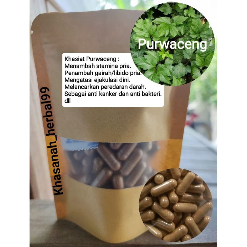 Aurabaik Purwaceng/Purwoceng Isi 100 Kapsul Untuk Stamina