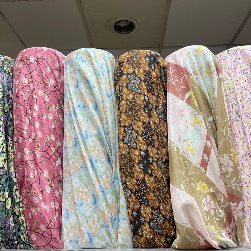 kain  ceruty impor / baby doll motif / ceruti motif / kain gamis / kain tunik dll