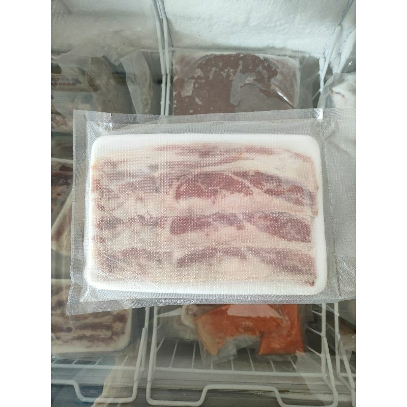 

Daging Sapi US Sliced Beef Shortplate 250gr Sukiyaki Yakiniku Shabu²
