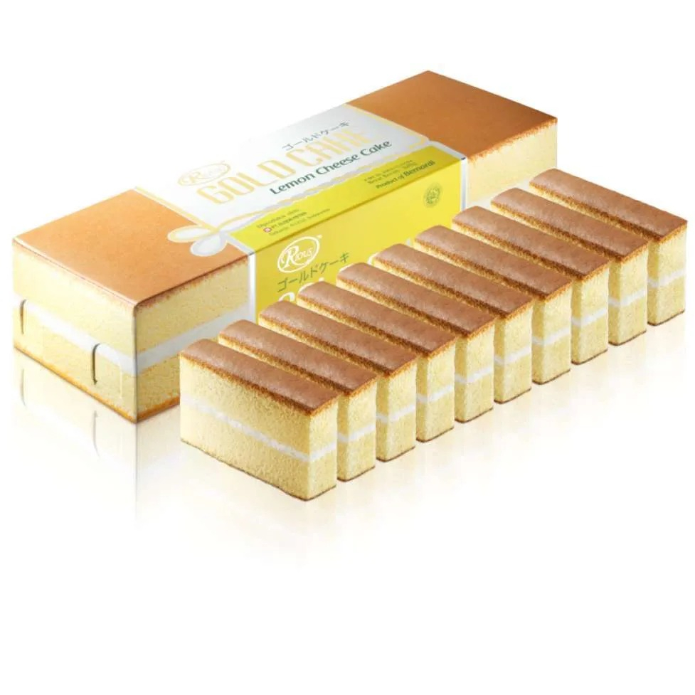 

Rious Gold Cake Mini Cheese Lemon 200gr|Rious Japanese Gold Cake Original Termurah Enak