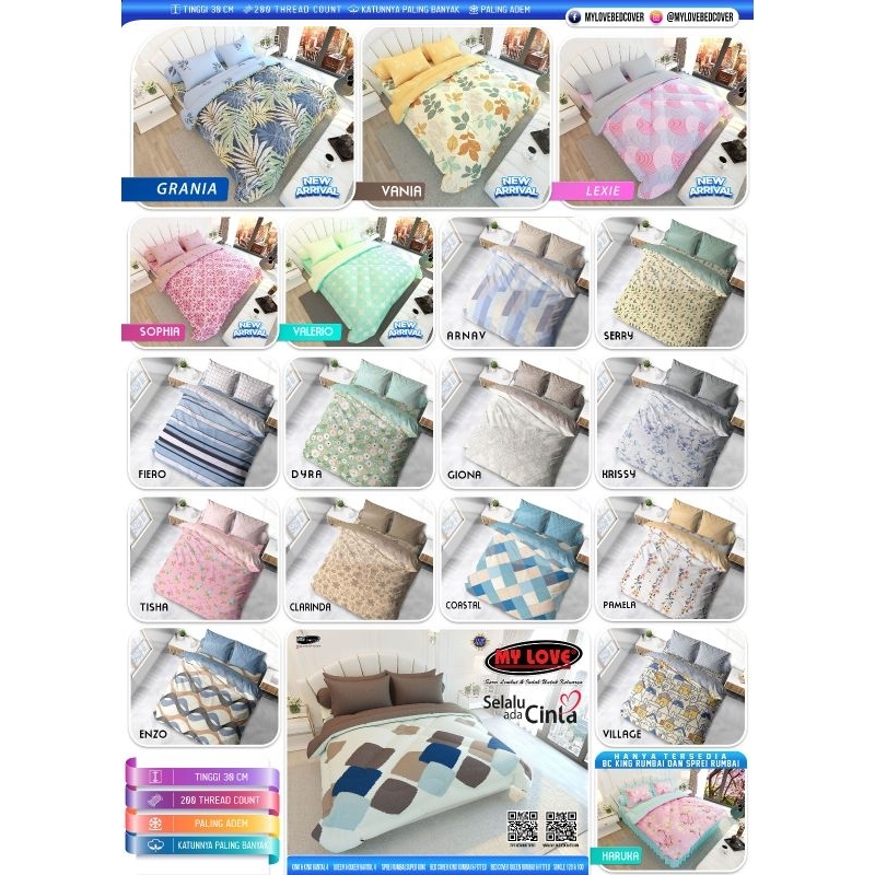 MY LOVE - ALL NEW MY LOVE Sprei King, Queen Fitted