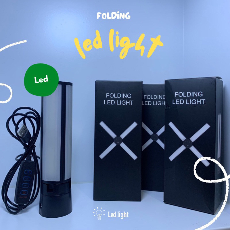 1 SET PAKET LAMPU LED MINI STARLIGHT + TRIPOD + HOLDER SET SUPER TERANG MAKE UP VLOG LAMPU RINGLIGHT