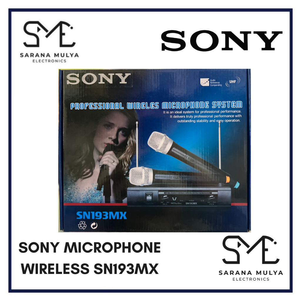 SONY MICROPHONE WIRELESS SN193MX - PENGERAS SUARA / MIKROFON PRO SN193MX