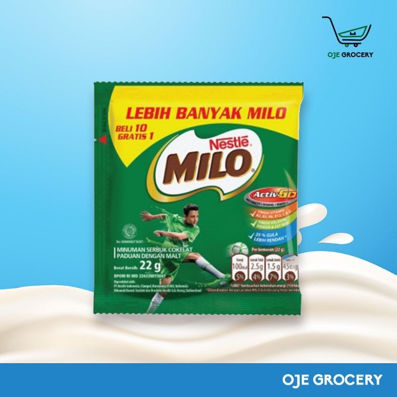 

NESTLE MILO (10 SACHET) - SUSU COKLAT BUBUK - MINUMAN SERBUK COKELAT - PADUAN DENGAN MALT