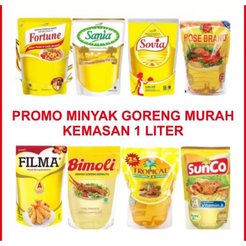 

Minyak Goreng Kemasan 1Liter Variant Dikirim Random