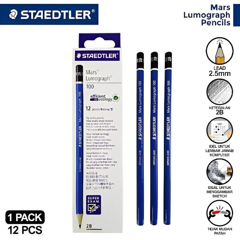 

Pensil Staedtler 2B Original Per1pcs