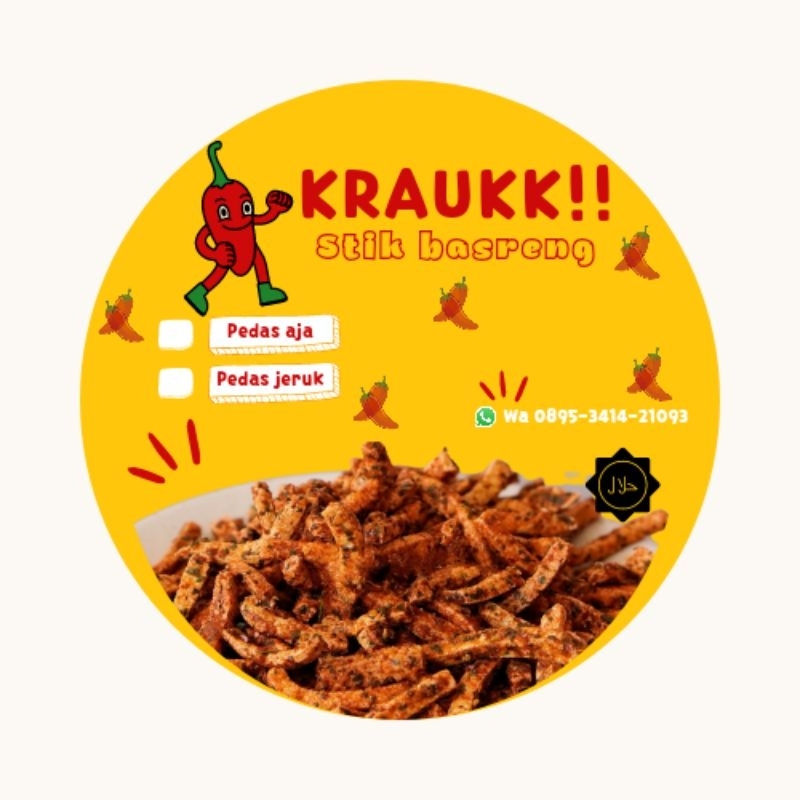

Basreng viral basreng pedas jeruk gurih renyah 55gr