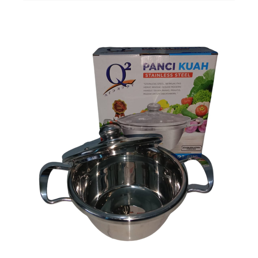 PANCI KUAH Q2-8118 18CM STAINLESS STEEL TUTUP KACA/ PANCI SERBAGUNA Q2 STAINLESS PANCI KUAH Q2-8118 / PANCI KUAH Q2 8118 / PANCI KUAH STAINLESS STEEL Q2 8118 / PANCI KUAH Q2-8118 18CM STAINLESS STEEL TUTUP KACA/ PANCI SERBAGUNA Q2 STAINLESS